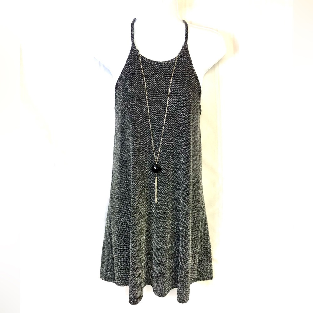 Rue 21 Silver Sparkly Dress M